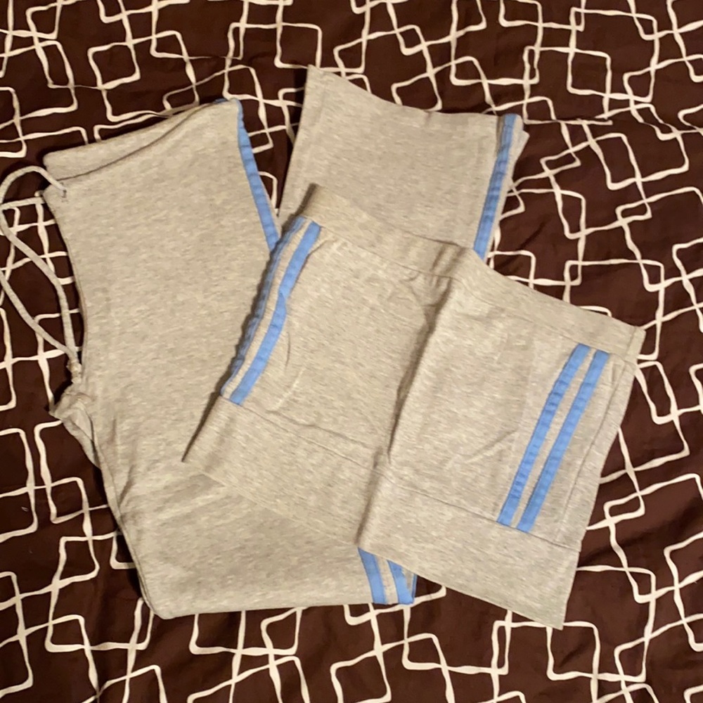 Drawstring Bootcut Pant & Tube Crop Top Set